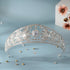 Elegant Crystal Leaf Bridal Tiara - Fashion Rhinestone Diadem Headpiece for Weddings
