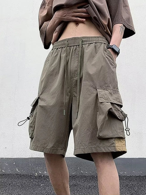 High Street Cargo Shorts For Men Casual Hip Hop Bermuda