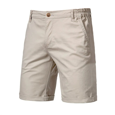 Casual Cotton Solid Shorts for Men - Stylish Summer Beachwear in 10 Colors