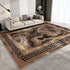 European Style Luxury Gold Area Rug Abstract Texture Washable Living Room Carpet