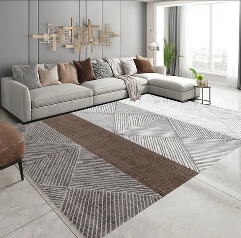 Nordic Luxury Crystal Fleece Large Living Room Carpet Rug for Home Decor