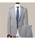 Men's Fashion Business Suit Two-Piece Set for Weddings and Banquets