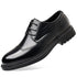 Leather Oxford Shoes for Men Elegant Minimalist Lace Up Business Casual Footwear