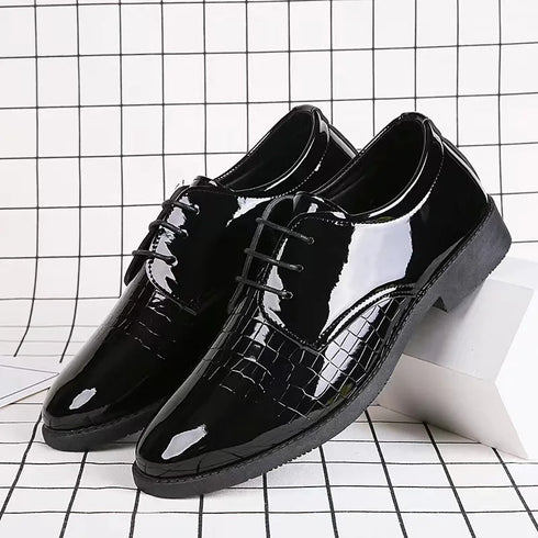 Men Leather Shoes Business Formal Fashion Korean Style Casual Versatile Footwear