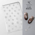 3D Relief Snowflake Sweater Carving Mold for Nail Art - Santa Claus and Elk Christmas Manicure DIY Template with Storage Box and Scraper