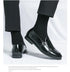 Men's Leather Formal Monk Shoes for Business Office and Wedding Events