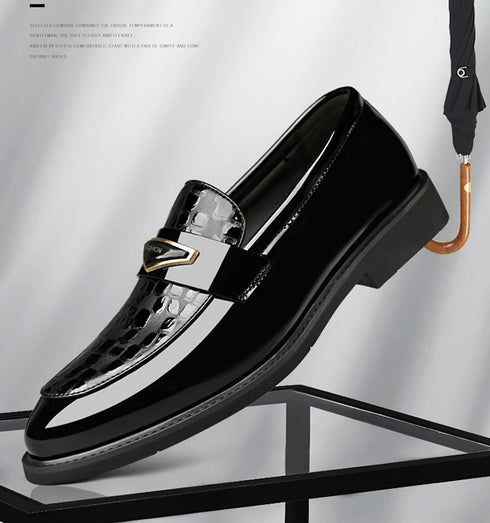 Large Size Men's Dress Shoes Soft Sole Casual Wedding Footwear