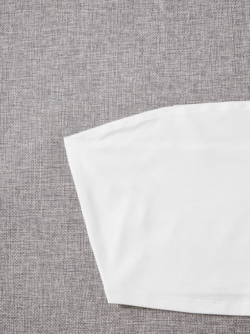 Plus-size seamless ice silk top breast women spring summer thin breathable sexy gathering strapless womens underwear