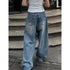 Vintage High Waist Wide Leg Baggy Jeans for Women - Classic Straight Denim Trousers Perfect for Summer Streetwear and Fall Outfit Inspiration