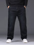 Plus Size Mens Jeans Loose Denim Straight Leg Stretch Casual Trousers