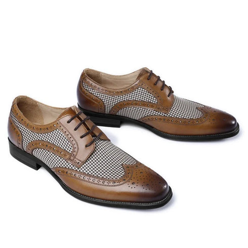 Stylish Men's Formal Oxford Shoes for Office, Business, and Special Occasions - Breathable Party and Wedding Flats in Plus Size 48