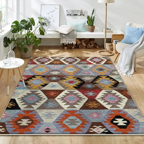 Moroccan Luxury Rug for Living Room and Bedroom Easy Clean Non Slip Decor