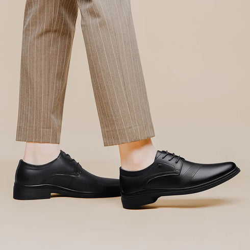 Genuine Leather Casual Business Shoes for Men Leisure Derby Footwear
