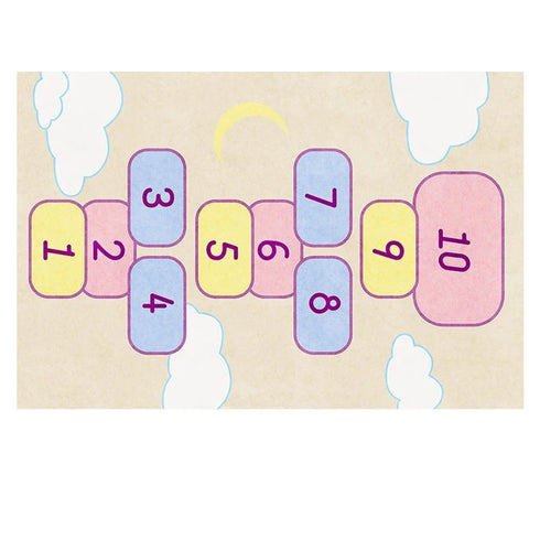 Children's Play Hopscotch Carpet for Living Room Decor Large Area Rugs and Crawling Floor Mat
