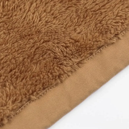 Men's Detachable Hooded Fleece-Lined Jacket for Autumn and Winter - Casual Thickened Pure Cotton Outerwear Coat with Turtleneck and Zipper Closure