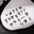 20pcs Gothic Punk Halloween Nail Art Charms - 3D Alloy Decorations Featuring Retro Angels, Ghosts, and Crosses for DIY Manicure Accessories