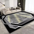 European Style Luxury Gold Area Rug Abstract Texture Washable Living Room Carpet