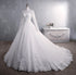 Long Sleeve Wedding Dresses Luxury High-neck Ball Gown Plus Size