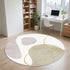 Modern Style Round Carpet Thickened Anti Slip Mat Soft Fluffy Decor Rug