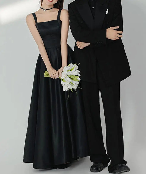 Customized A-line Wedding Dresses Fashion Spaghetti Straps Elegant Bridal Dress