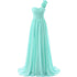 Chiffon Off-Shoulder A-Line Dress With Floral Pleats Floor-Length Corset Back Bridesmaid Dress