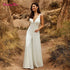 2 In 1 Wedding Jumpsuit With Detachable Skirt Bridal Dress