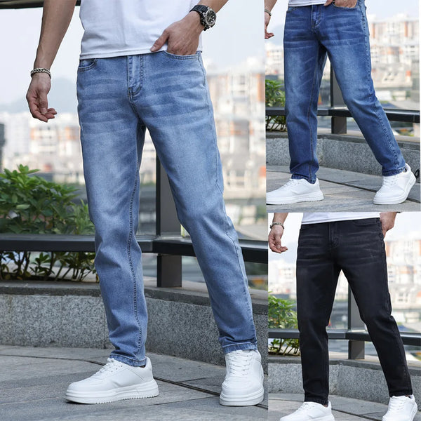 Fashion Business Classic Men's Jeans Casual Workwear Pants