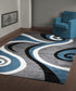 Modern Geometric Area Rug for Living Room Bedroom Decor Anti Slip Floor Mat