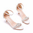 Glamorous Rhinestone Strappy Summer Pumps with 5cm Stiletto Heels for Women