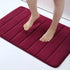 Absorbent Non-Slip Bath Mat Soft Memory Foam Bathroom Rug Machine Washable Foot Mat