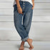 Casual Summer Wide-Leg Jeans for Women - Trendy Loose Pants with Pockets and Empire Waist - Perfect for Stylish Summer Outfits and Homecoming Events
