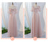 V-Neck Ruched Tulle A-Line Dress With Square Collar And Appliques And Bow Bridesmaid Dress