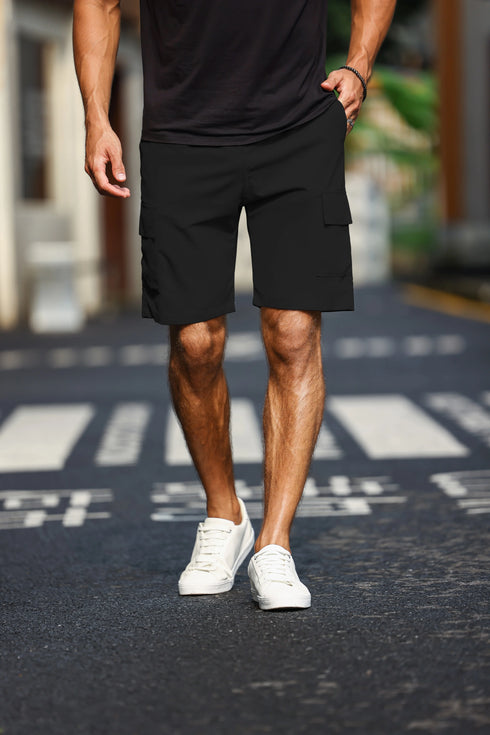 Men's Plain Casual Comfy Cargo Shorts for Summer Clothing