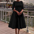 Elegant Women Party Dresses A Line with Waist Belt for Classy Office and Wedding Guests