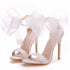 Elegant Women's Sandals with Pointed Toe and Butterfly Knot for Wedding and Office Wear