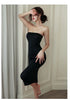 Summer Ice Silk Open Back Dress For Formal Occasions