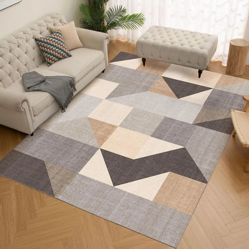 Modern Minimalist Living Room Carpet Durable Easy To Clean Bedside Rug Home Decoration
