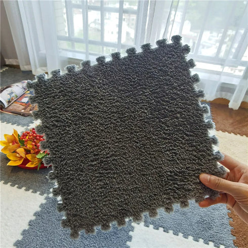 Soft Plush Kids Carpet Play Mat Interlocking EVA Foam Rug for Children