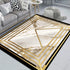 Black Gold Marble Area Rug for Living Room and Home Decor Anti-Slip Floor Mat