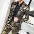 Men's Shiny 2-Piece Suit Set for Weddings - Smart Casual Style with Jacket and Pants