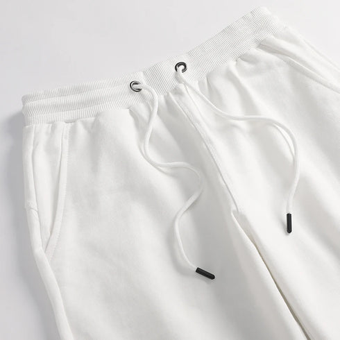 Men's Casual and Fashionable Pure Cotton Shorts with Drawstring