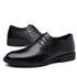 Leather Men Casual Shoes Breathable Formal Dress Shoes Lace-Up Non-Slip Driving Footwear
