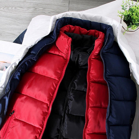 Men's Thermal Sleeveless Padded Vest - Casual Outdoor Body Warmer for Hiking and Winter Wear, Stylish and Functional Down Cotton Jacket, Windproof Design, Perfect for Autumn and Winter Adventures