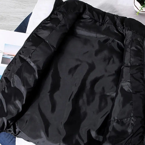 Men's Thermal Sleeveless Padded Vest - Casual Outdoor Body Warmer for Hiking and Winter Wear, Stylish and Functional Down Cotton Jacket, Windproof Design, Perfect for Autumn and Winter Adventures