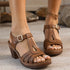 Women Slip On Chunky Platform Sandals Summer Wedges