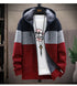 Men's Fleece Knit Sweater Coat with Stripes - Stylish Casual Jackets and Hoodies for Winter and Autumn, Thick Warm Windbreaker Pullovers for Everyday Wear