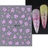 5D Embossed Nail Art Stickers - Semi-Transparent White Bowknots Adhesive Sliders for Creative Manicure Decorations and Nail Art Accessories