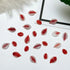 50pcs 3D Kawaii Colorful Leaf Nail Art Charms - Mixed Resin Nail Decorations and Acrylic Rhinestones for DIY Manicure Accessories and Press-On Nails