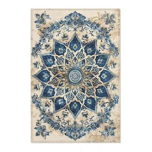 Floral Persian Area Rug Modern Classic Carpet for Living Room and Bedroom Decor