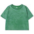 Slim Washed Cotton T-Shirt Women Casual Sport Short Sleeve Retro Tee Shirt
